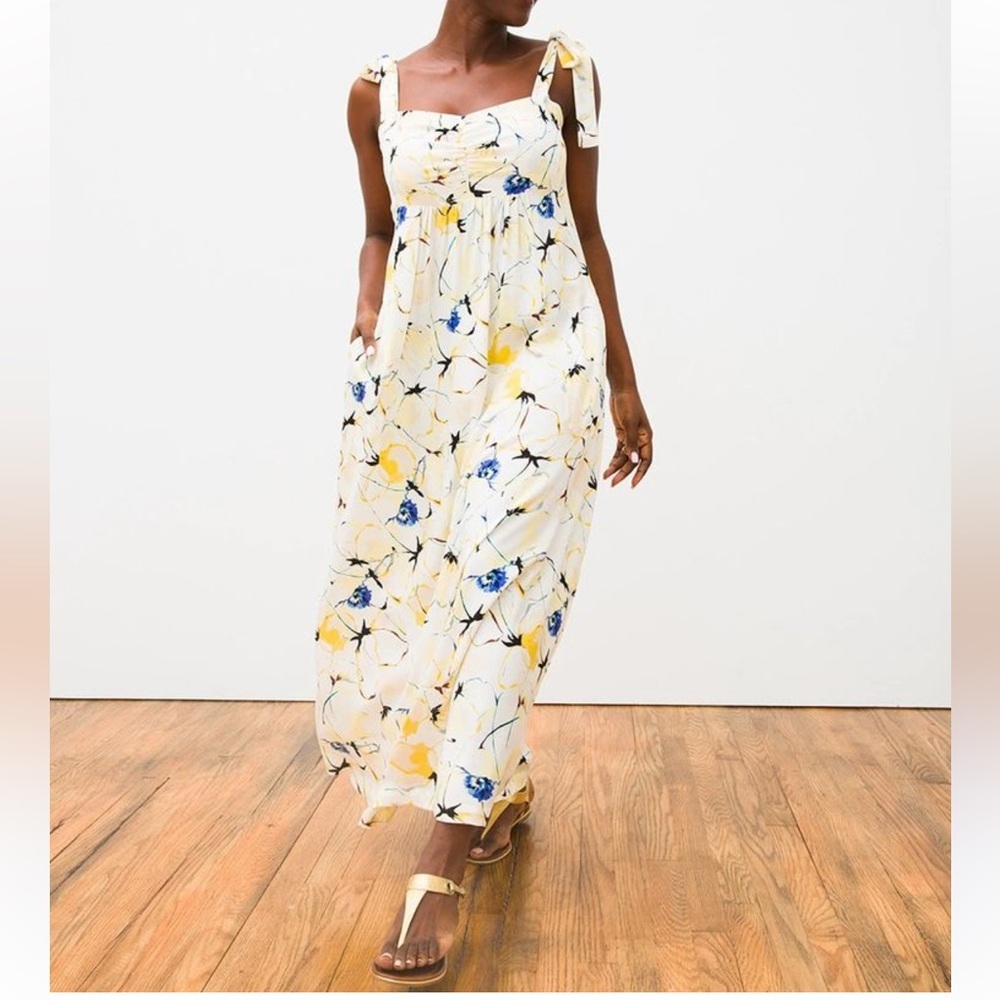 Soma Weekend Floral Maxi Dress With adjustable Tie Shoulders